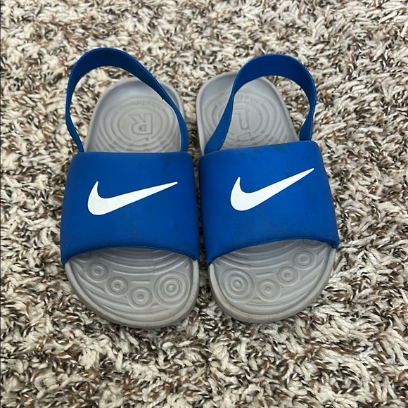 Nike Blue and White Sport Sandals - Picture 1 of 4